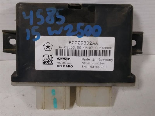 2015 RAM2500 DIESEL EXHAUST FLUID MODULE (DEF MODULE). PART NUMBER 52029802AA