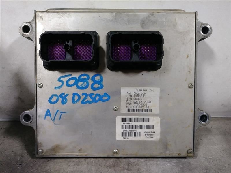 2008 DODGE RAM2500 DIESEL ECM. PART NUMBER 4980611