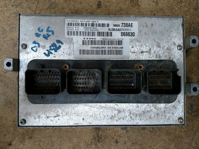 2003 Dodge Ram 1500 Engine Control Module ECU ECM 4.7L 56028738