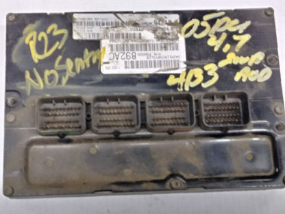 2005 DODGE RAM 1500 ENGINE CONTROL MODULE ECU ECM 56028892AC 56028942AD