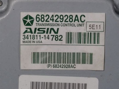 2015 DODGE RAM5500 AISIN TRANSMISSION CONTROL MODULE. PART NUMBER 68242928AC