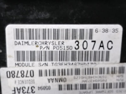 RAM 1500 4.7L MT ECM. PART NUMBER 05150307AC. SOFTWARE UPDATED TO 05094373AF