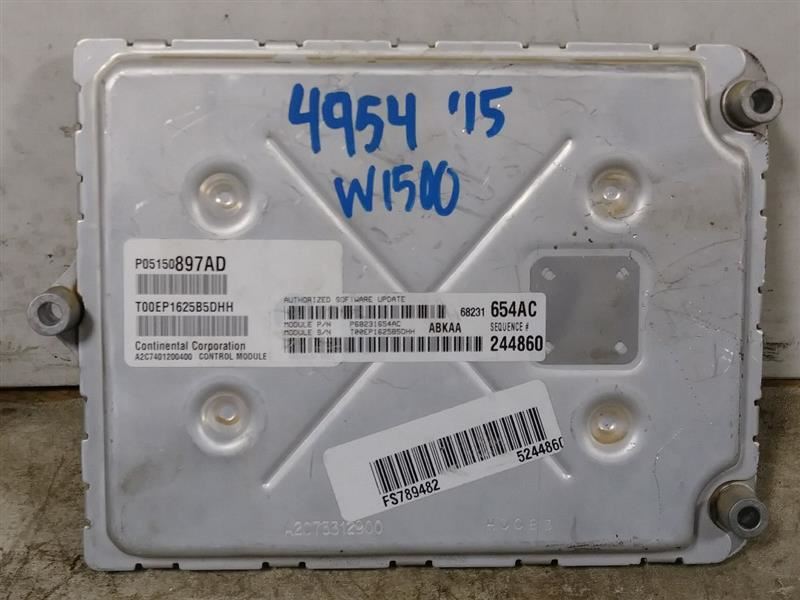 2015 DODGE RAM1500 ECM. PART NUMBER 68231654AC