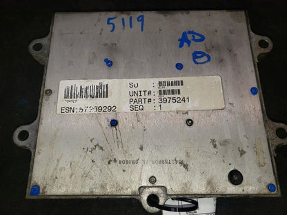 2005 DODGE RAM2500 DIESEL ENGINE CONTROL MODULE (ECM). PART NUMBER 3975241