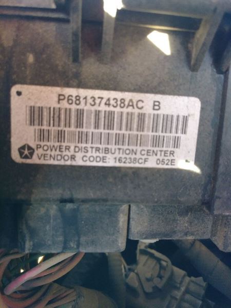 2013 DODGE RAM3500 6.7L DIESEL INTELLIGENT POWER DISTRIBUTION CENTER. PART NUMBE