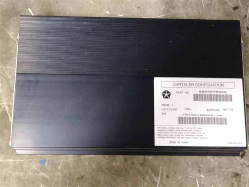 2014 DODGE RAM1500 RADIO AMPLIFIER. PART NUMBER 68248793AB