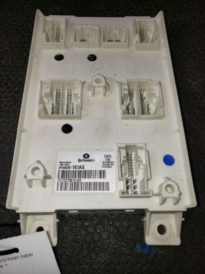 2019 RAM1500 NEW BODY SYLE BODY CONTROL MODULE (BCM). PART NUMBER 68287182AG